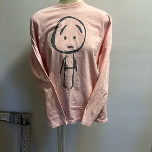 LONEBOI stick person, Pink Graphic Shirt